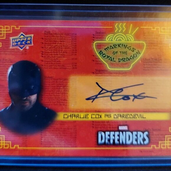 Upper Deck Marvel The Defenders Autograph RD-CC Charlie Cox as Daredevil - Picture 1 of 2